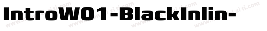 IntroW01-BlackInlin字体转换
