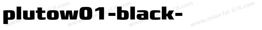 plutow01-black字体转换
