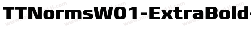 TTNormsW01-ExtraBold字体转换