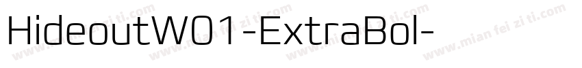 HideoutW01-ExtraBol字体转换
