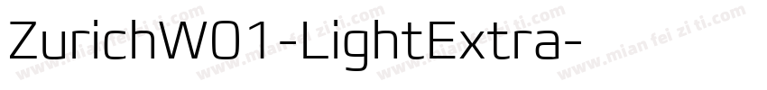 ZurichW01-LightExtra字体转换