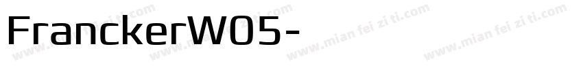 FranckerW05字体转换