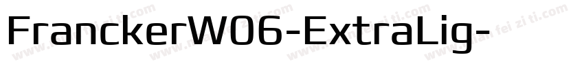 FranckerW06-ExtraLig字体转换