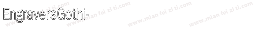 EngraversGothi字体转换