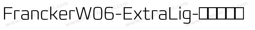 FranckerW06-ExtraLig字体转换