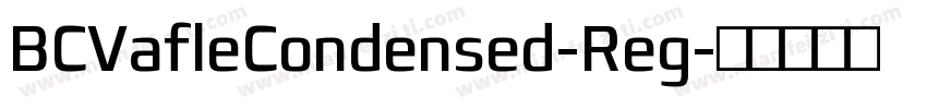 BCVafleCondensed-Reg字体转换