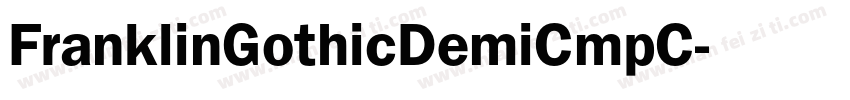 FranklinGothicDemiCmpC字体转换