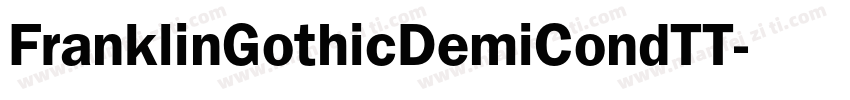 FranklinGothicDemiCondTT字体转换