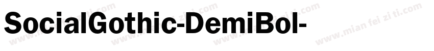 SocialGothic-DemiBol字体转换