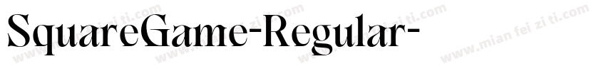SquareGame-Regular字体转换