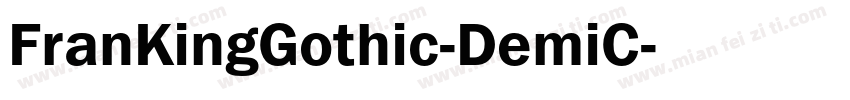 FranKingGothic-DemiC字体转换