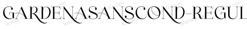 GardenaSansCond-Regular字体转换