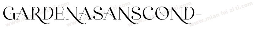 GardenaSansCond字体转换
