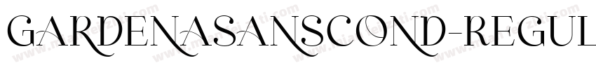 GardenaSansCond-Regular字体转换
