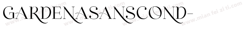 GardenaSansCond字体转换