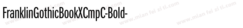 FranklinGothicBookXCmpC-Bold字体转换