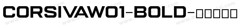 CorsivaW01-Bold字体转换