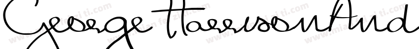 GeorgeHarrisonAndFriends-X6z9字体转换