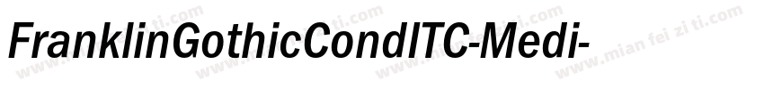 FranklinGothicCondITC-Medi字体转换