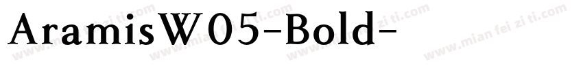 AramisW05-Bold字体转换