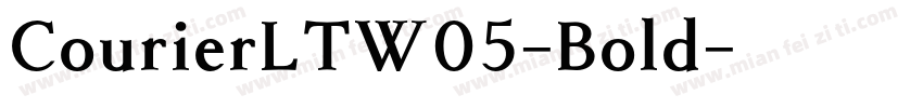 CourierLTW05-Bold字体转换