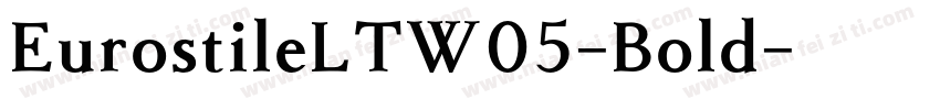 EurostileLTW05-Bold字体转换