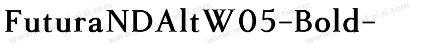 FuturaNDAltW05-Bold字体转换