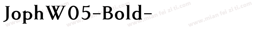 JophW05-Bold字体转换