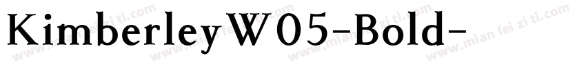 KimberleyW05-Bold字体转换
