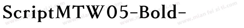 ScriptMTW05-Bold字体转换