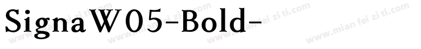 SignaW05-Bold字体转换