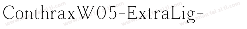 ConthraxW05-ExtraLig字体转换