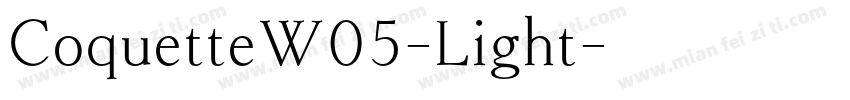 CoquetteW05-Light字体转换