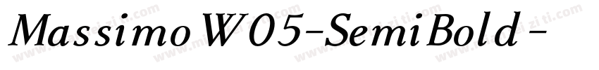 MassimoW05-SemiBold字体转换