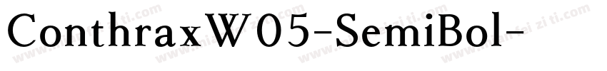 ConthraxW05-SemiBol字体转换