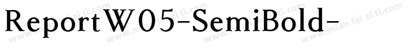 ReportW05-SemiBold字体转换