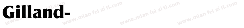 Gilland字体转换