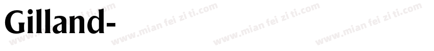 Gilland字体转换