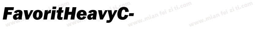 FavoritHeavyC字体转换