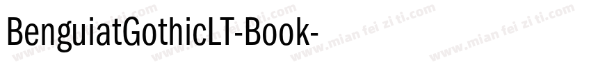 BenguiatGothicLT-Book字体转换