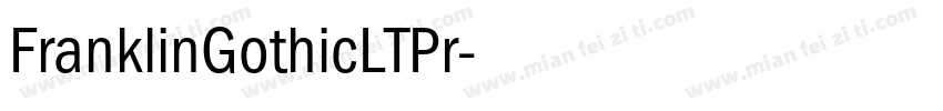 FranklinGothicLTPr字体转换