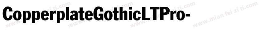 CopperplateGothicLTPro字体转换
