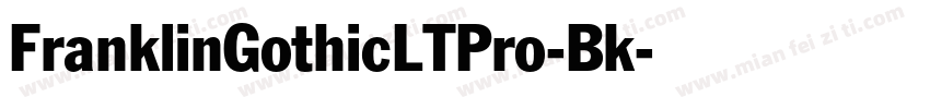 FranklinGothicLTPro-Bk字体转换