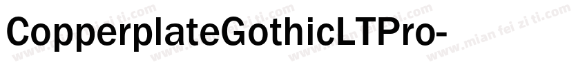 CopperplateGothicLTPro字体转换