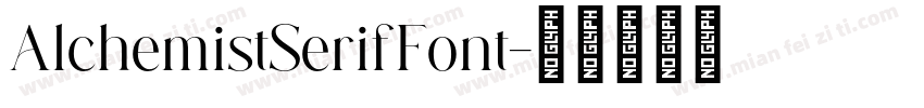 AlchemistSerifFont字体转换