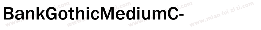 BankGothicMediumC字体转换