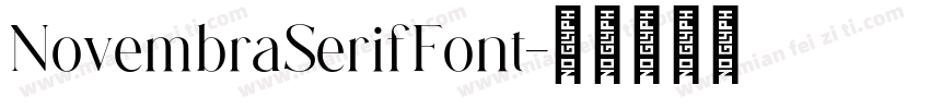 NovembraSerifFont字体转换