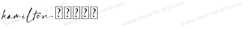 hamilton字体转换