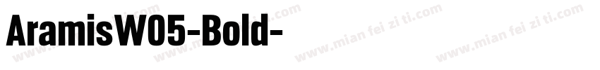 AramisW05-Bold字体转换