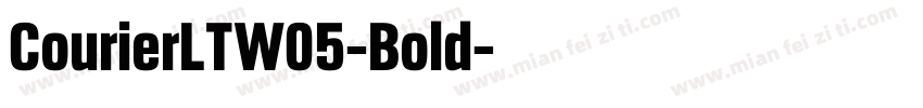 CourierLTW05-Bold字体转换